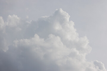 white cloud background and texture. grey sky.