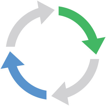 Synchronization Flat Illustration