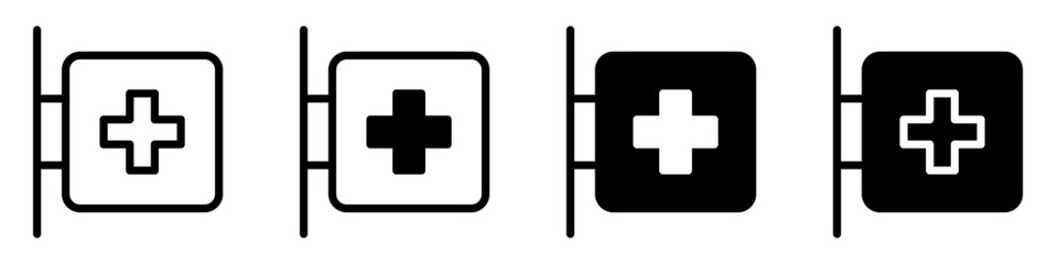 Obraz premium Pills icon vector set. antibiotic illustration sign collection. medicines symbol. drug logo. medicine mark.