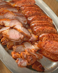 Barbecued red pork 