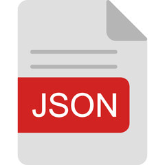 JSON File Format Icon - obrazy, fototapety, plakaty