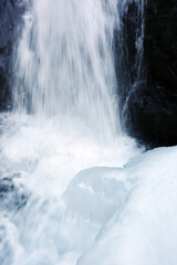 氷瀑と流水