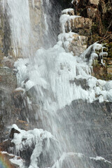 氷瀑と流水