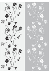 floral background with butterflies