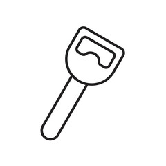 Bottle opener icon design. isolated on a white background, Vector illustration