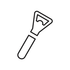Bottle opener icon design. isolated on a white background, Vector illustration