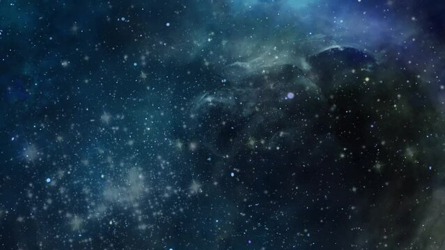 nebula moving in the universe 4k.