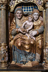 Fototapeta premium Interior of Iglesia De San Esteban, Church of St. Stephan in Burgos, Spain.
