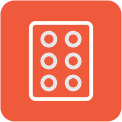 Pills Strip Vector Icon