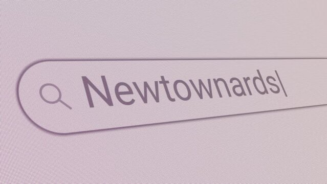 Search Bar Newtownards 
Close Up Single Line Typing Text Box Layout Web Database Browser Engine Concept