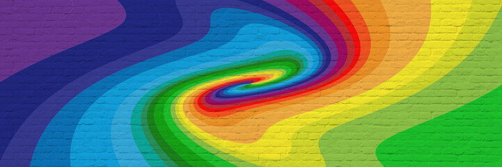 Background with rainbow colored moving lines