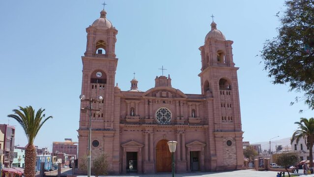 tacna cathedral peru 2022 drone flight