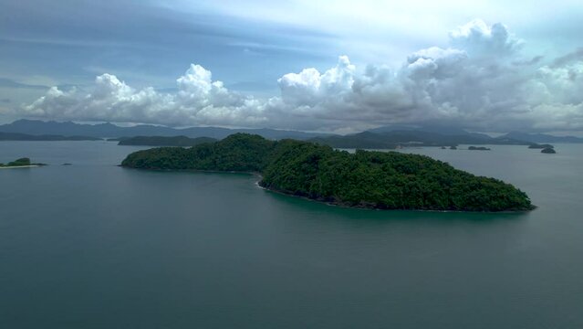 Stunning remote Beras Basah Island off the coast of Borneo, Malaysia