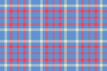 Fabric tartan pattern. Textile plaid vector. Background check seamless texture.
