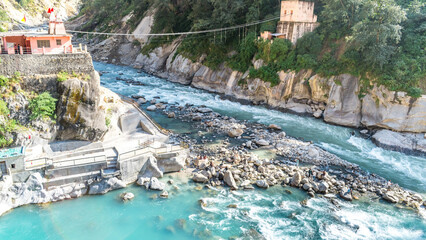 Vishnuprayag - Confluences of Alaknanda River and Dhauliganga River