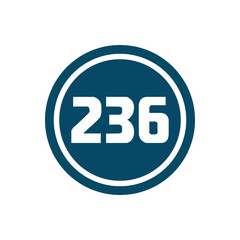 Numeric icon vector design templates