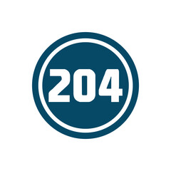 Numeric icon vector design templates