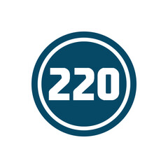 Numeric icon vector design templates