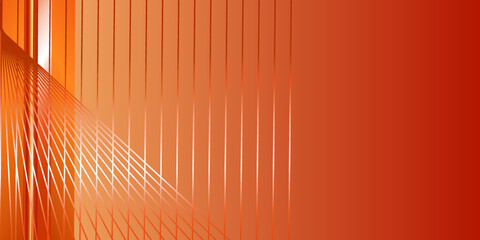 Shiny orange background and minimal abstract design, 3d rendering geometric shape.