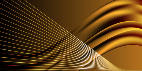 Golden brown shiny gradient background. golden gradient with metallic effect.