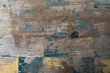 Old chessboard texture with worn paint crack scuffs textured wooden surface