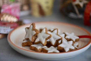 christmas cookies on a plate