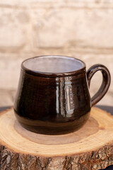 Ceramics, a ceramic product made with their own hands, made on a potter's wheel, jug, mug, clay, ornament.
