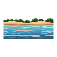 Fototapeta na wymiar Beach Png Format With Transparent Background