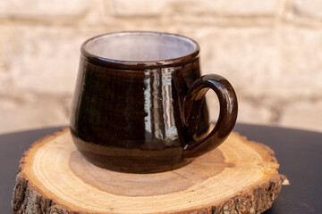 Ceramics, a ceramic product made with their own hands, made on a potter's wheel, jug, mug, clay, ornament.