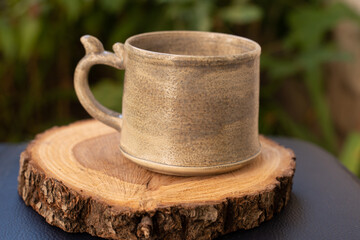 Ceramics, a ceramic product made with their own hands, made on a potter's wheel, jug, mug, clay, ornament.