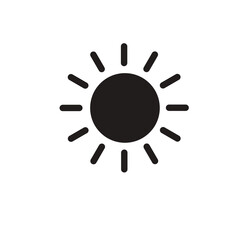 Web design. Sun and clouds icon.