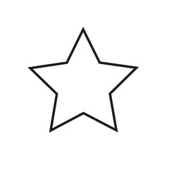 star isolated on white