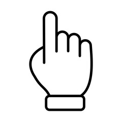 Pointing Hand, Clicker, Clicker Gesture Icon Logo Design Vector Template Illustration Sign And Symbol Pixels Perfect