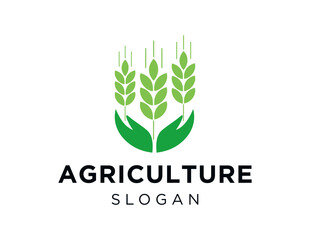 Logo about Agriculture on a white background. created using the CorelDraw application.