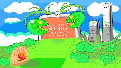 enjoy your life and be happy, feeltime land, color art board, funny and happy time, let go