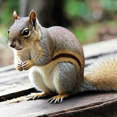 Obraz premium squirrel digital illustration