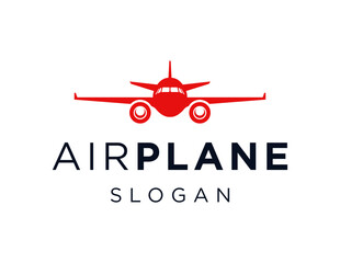 Logo about Airplane on a white background. created using the CorelDraw application.