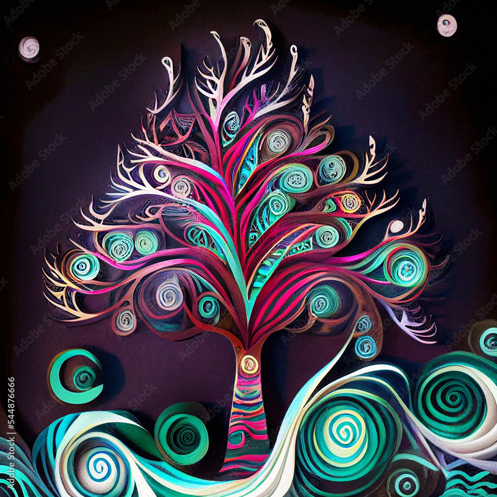 Sticker magic tree