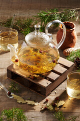 herbal tea with eucalyptus