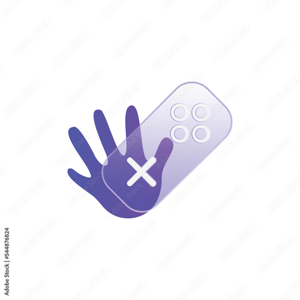 Poster gradient glass morphism game icon design vector
