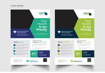 Corporate healthcare and medical flyer flyer