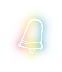 Collection of Christmas doodles neon