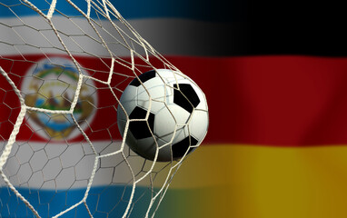 Football Cup competition between the national Costa Rica and national German.