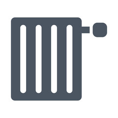 Icon heating radiator. Illustration on a white background.