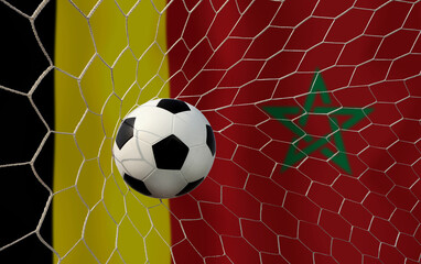 Football Cup competition between the national Belgium and national Morocco.