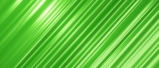 Obraz premium Green abstract silk background, smooth velvet or fabric surface with diagonal ripples and patterns, realistic 3D illustration rendering with copy space for text