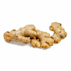 Ginger, ginger root isolated on white background