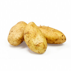 potatoes isolated on white background, potatoes