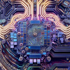 A view inside an AI computer brain