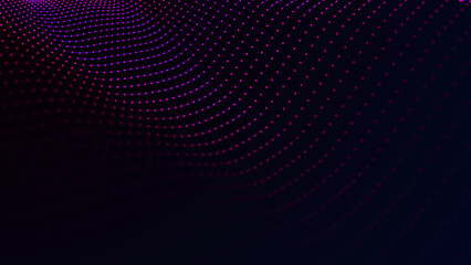 Technology background. Abstract digital combination dots. Network connection structure. 3D rendering.